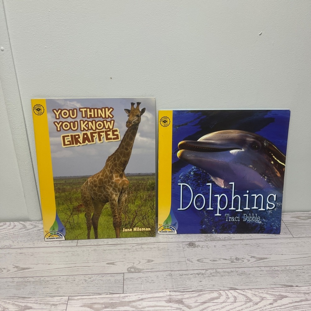 ARC Press Training Wheels Giraffes and Dolphins Early Reader Book Set 2pc